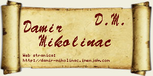 Damir Mikolinac vizit kartica